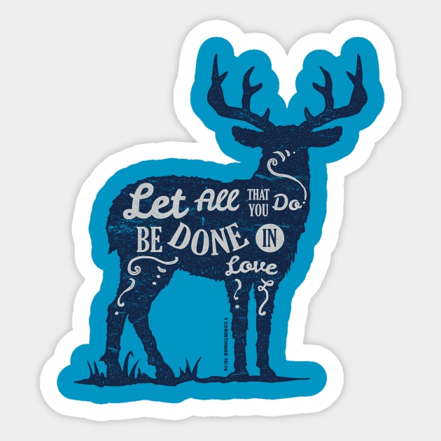 Deer Sticker by Original_Wicked